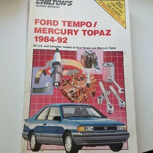 Book 1984 - 92 Chilton's Ford Tempo Mercury Topaz Repair Manual #8317